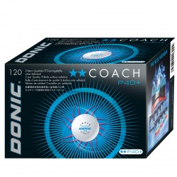 Donic Coach P40+ ** Cell Free κουτί με 120 άσπρα μπαλάκια  δύο αστέρων